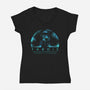 Time And Relative Dimensions In Space-Womens-V-Neck-Tee-sachpica