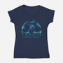 Time And Relative Dimensions In Space-Womens-V-Neck-Tee-sachpica