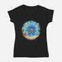 Ohana Means Vacation-Womens-V-Neck-Tee-JamesQJO