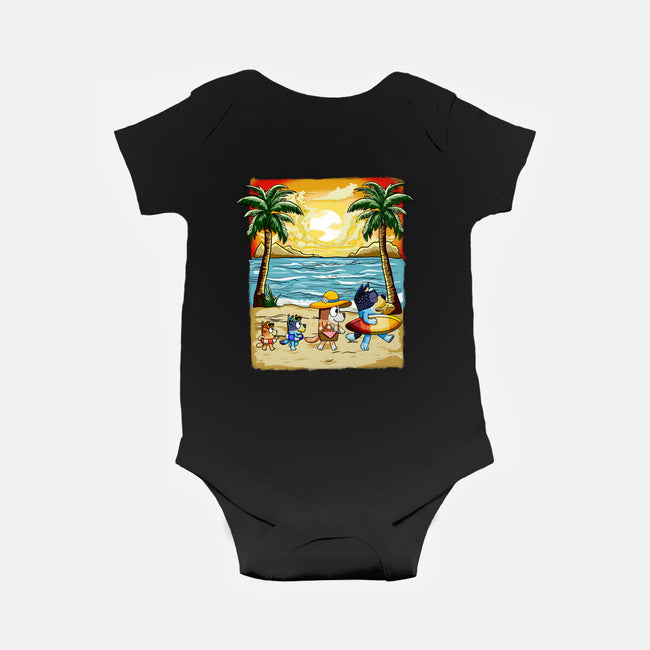 Paw-sitive Vibes Only-Baby-Basic-Onesie-JamesQJO