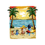 Paw-sitive Vibes Only-None-Polyester-Shower Curtain-JamesQJO