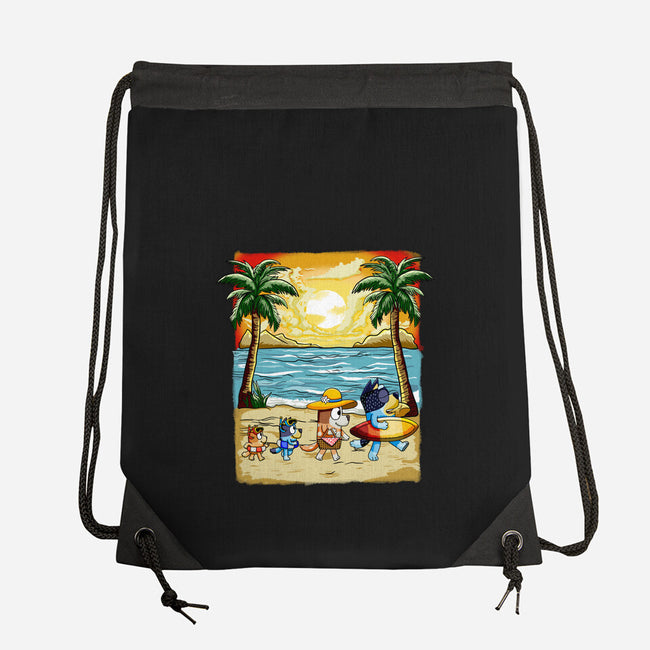 Paw-sitive Vibes Only-None-Drawstring-Bag-JamesQJO
