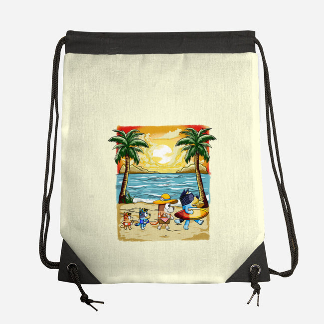 Paw-sitive Vibes Only-None-Drawstring-Bag-JamesQJO