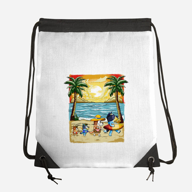 Paw-sitive Vibes Only-None-Drawstring-Bag-JamesQJO