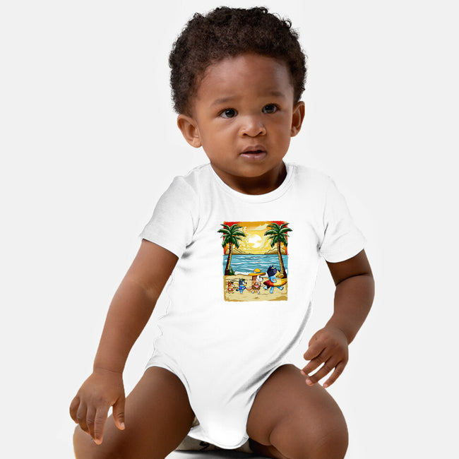 Paw-sitive Vibes Only-Baby-Basic-Onesie-JamesQJO