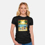 Paw-sitive Vibes Only-Womens-Fitted-Tee-JamesQJO
