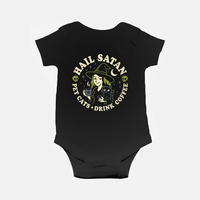 Pet Cats Drink Coffee-Baby-Basic-Onesie-Nemons