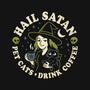 Pet Cats Drink Coffee-Mens-Heavyweight-Tee-Nemons
