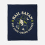 Pet Cats Drink Coffee-None-Fleece-Blanket-Nemons