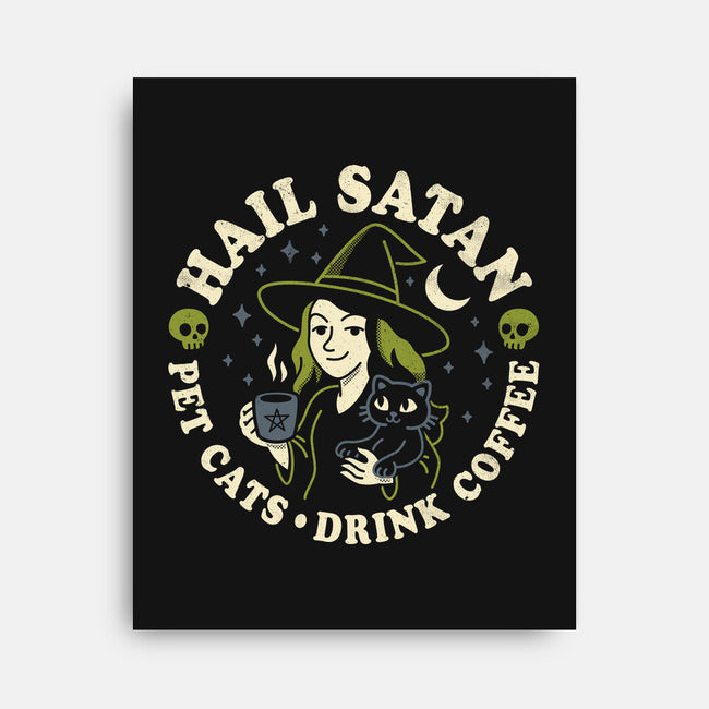 Pet Cats Drink Coffee-None-Stretched-Canvas-Nemons