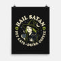 Pet Cats Drink Coffee-None-Matte-Poster-Nemons