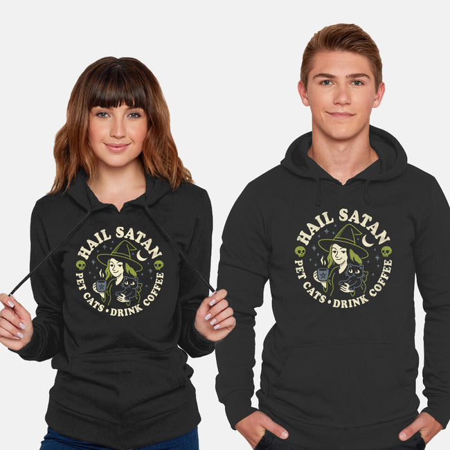 Pet Cats Drink Coffee-Unisex-Pullover-Sweatshirt-Nemons