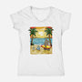 Summer With My Neighbor-Womens-V-Neck-Tee-JamesQJO
