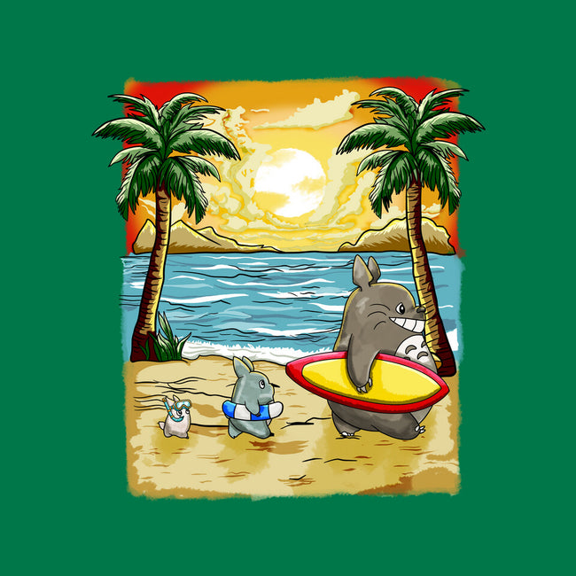 Summer With My Neighbor-Womens-Fitted-Tee-JamesQJO