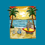Summer With My Neighbor-Womens-Fitted-Tee-JamesQJO