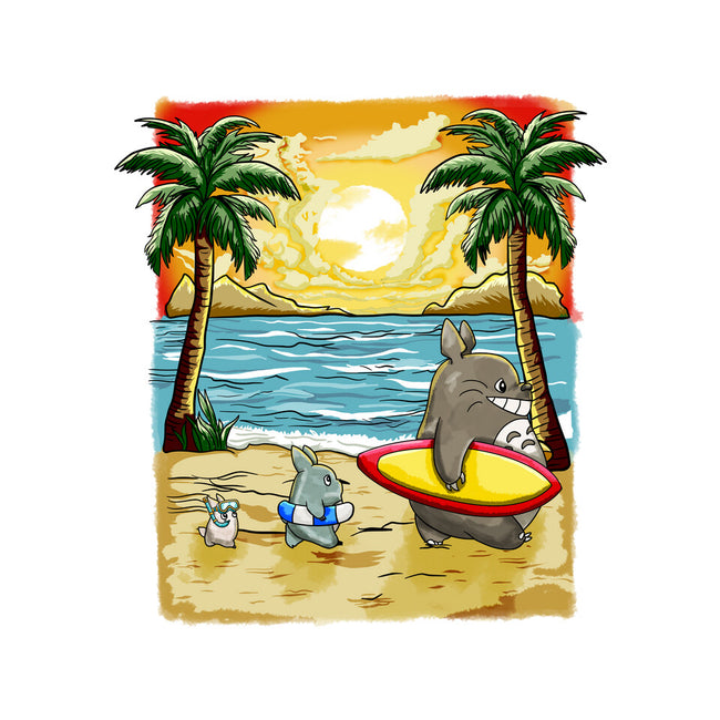 Summer With My Neighbor-Womens-Fitted-Tee-JamesQJO