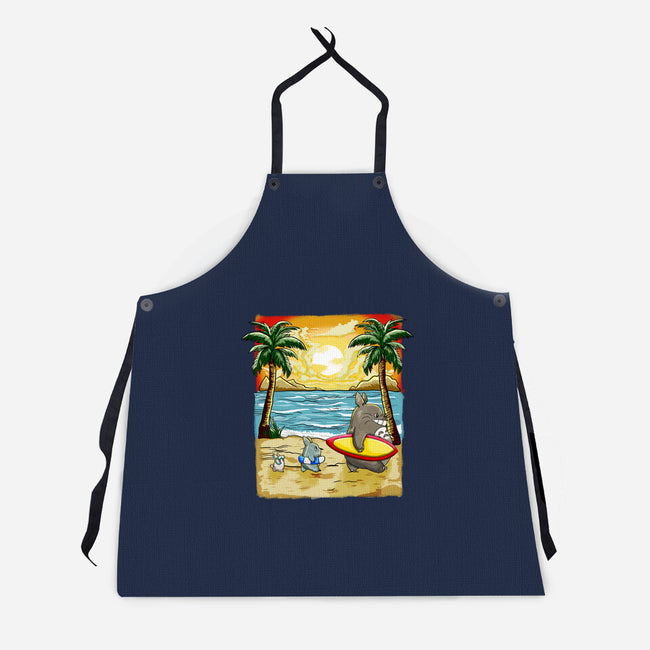 Summer With My Neighbor-Unisex-Kitchen-Apron-JamesQJO