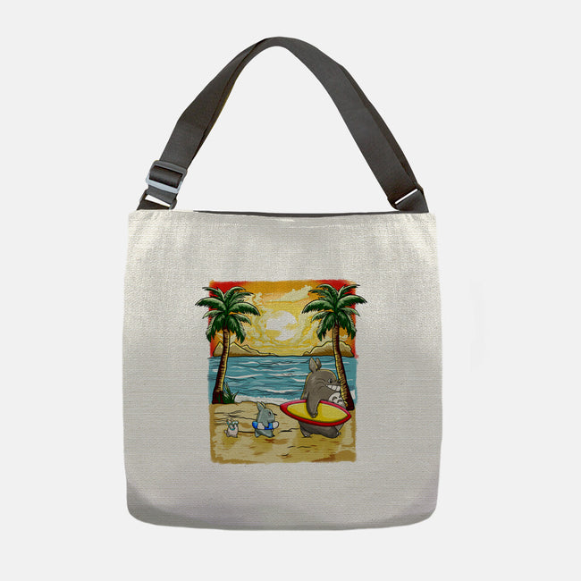 Summer With My Neighbor-None-Adjustable Tote-Bag-JamesQJO