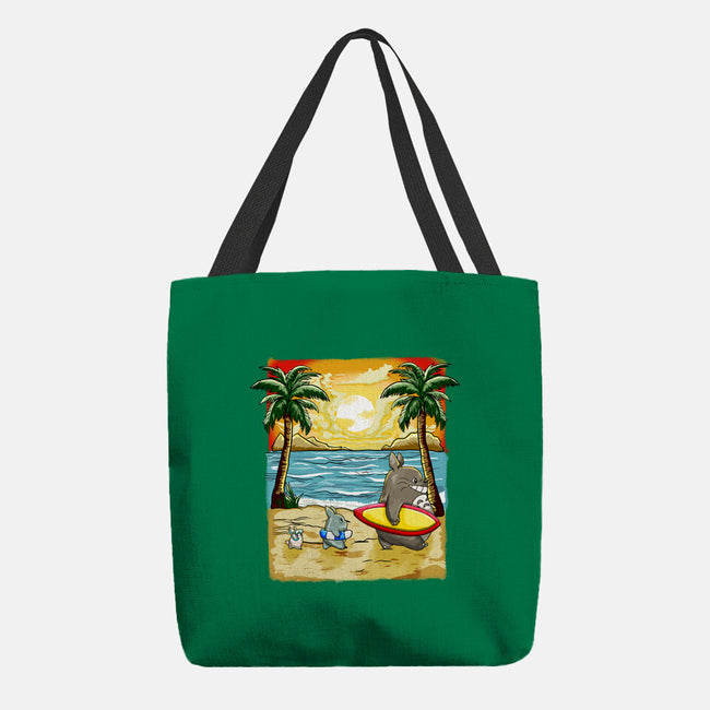 Summer With My Neighbor-None-Basic Tote-Bag-JamesQJO