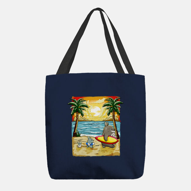 Summer With My Neighbor-None-Basic Tote-Bag-JamesQJO