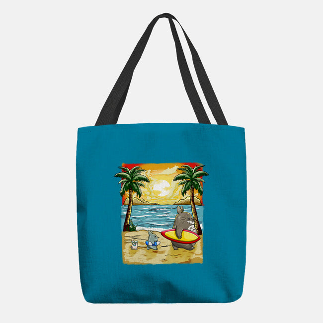Summer With My Neighbor-None-Basic Tote-Bag-JamesQJO