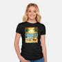 Summer With My Neighbor-Womens-Fitted-Tee-JamesQJO