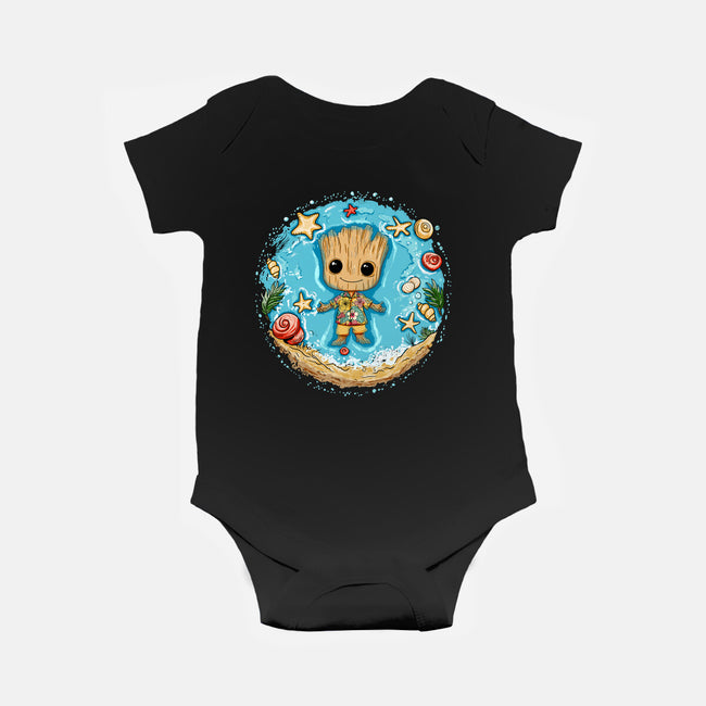 I Am Aloha Groot-Baby-Basic-Onesie-JamesQJO