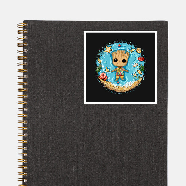 I Am Aloha Groot-None-Glossy-Sticker-JamesQJO
