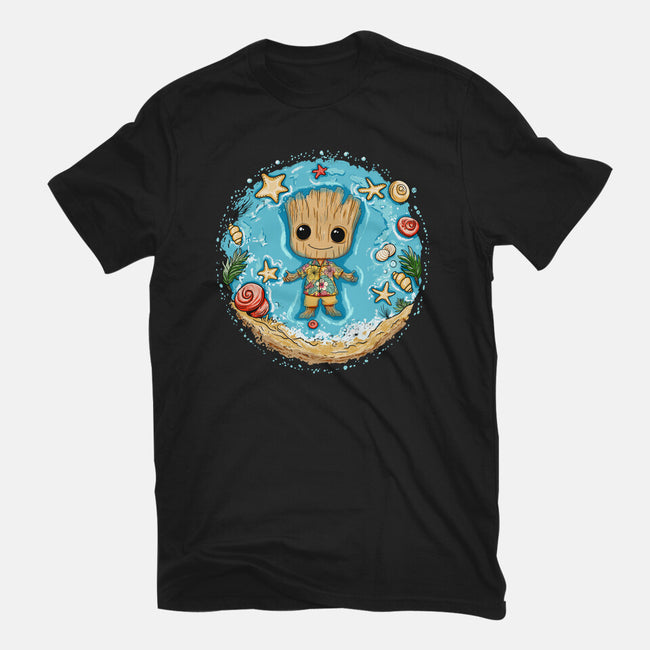 I Am Aloha Groot-Womens-Fitted-Tee-JamesQJO