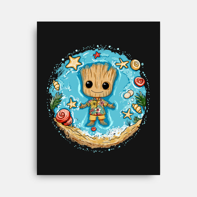 I Am Aloha Groot-None-Stretched-Canvas-JamesQJO