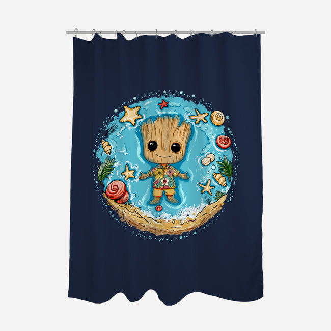 I Am Aloha Groot-None-Polyester-Shower Curtain-JamesQJO