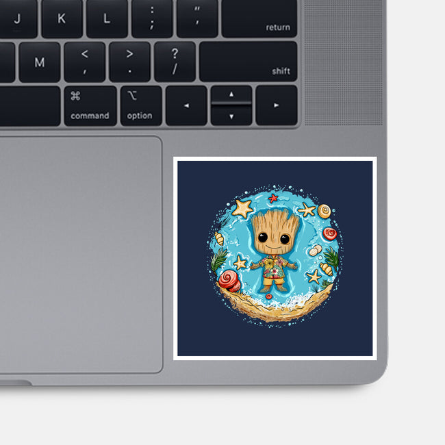 I Am Aloha Groot-None-Glossy-Sticker-JamesQJO