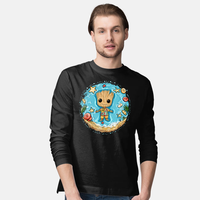I Am Aloha Groot-Mens-Long Sleeved-Tee-JamesQJO