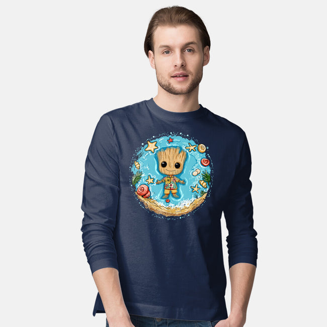 I Am Aloha Groot-Mens-Long Sleeved-Tee-JamesQJO