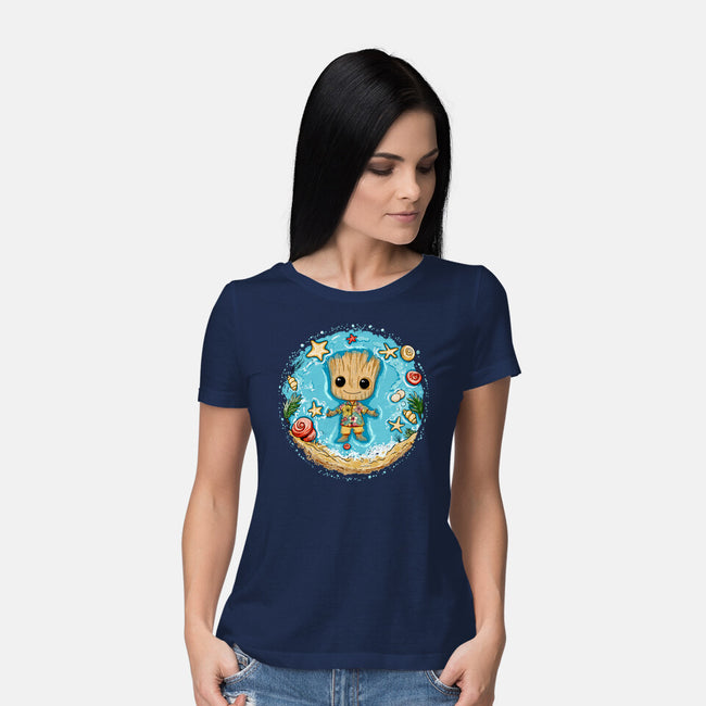 I Am Aloha Groot-Womens-Basic-Tee-JamesQJO