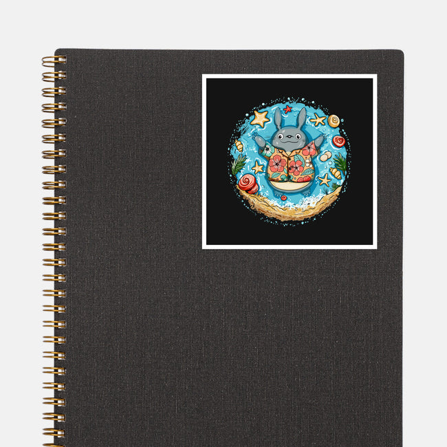 Aloha Totoro-None-Glossy-Sticker-JamesQJO