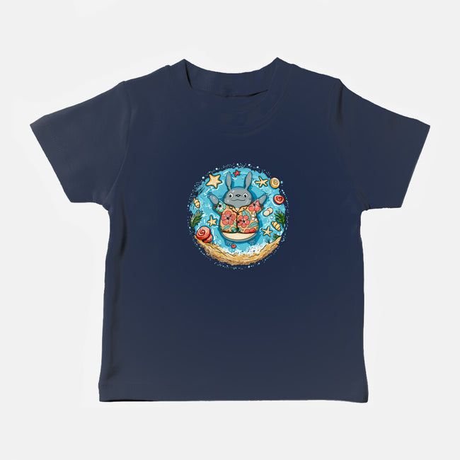Aloha Totoro-Baby-Basic-Tee-JamesQJO