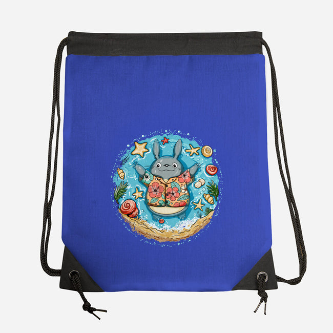 Aloha Totoro-None-Drawstring-Bag-JamesQJO