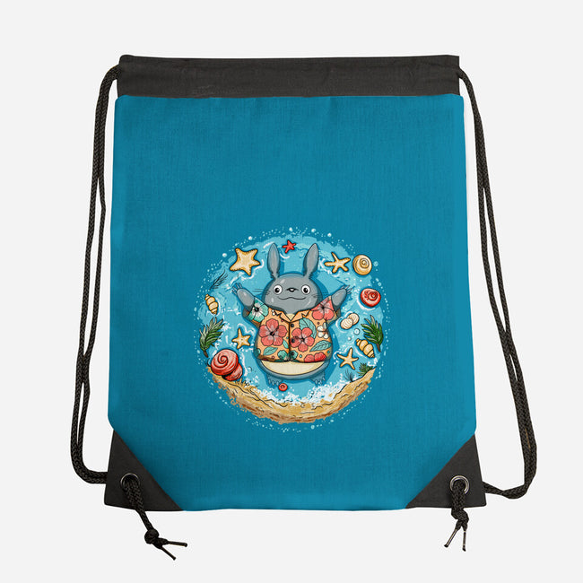 Aloha Totoro-None-Drawstring-Bag-JamesQJO