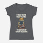 I Need More Than 9 Lives-Womens-V-Neck-Tee-zascanauta