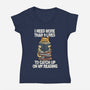 I Need More Than 9 Lives-Womens-V-Neck-Tee-zascanauta
