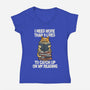 I Need More Than 9 Lives-Womens-V-Neck-Tee-zascanauta