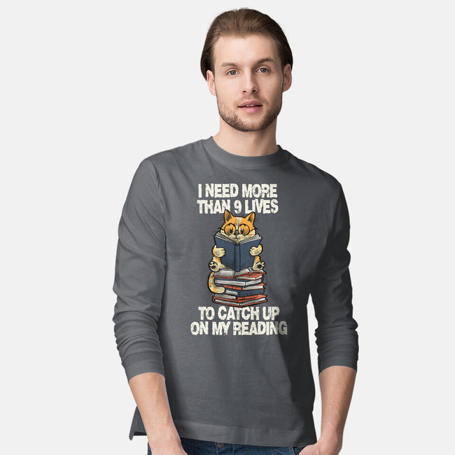 I Need More Than 9 Lives-Mens-Long Sleeved-Tee-zascanauta