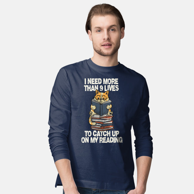 I Need More Than 9 Lives-Mens-Long Sleeved-Tee-zascanauta