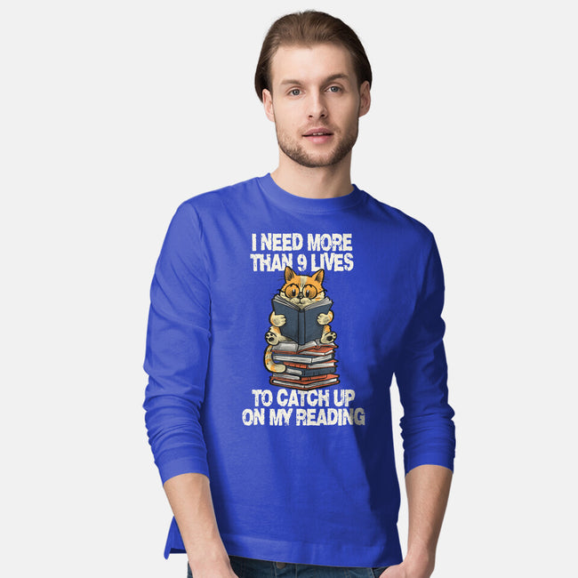 I Need More Than 9 Lives-Mens-Long Sleeved-Tee-zascanauta