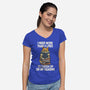 I Need More Than 9 Lives-Womens-V-Neck-Tee-zascanauta