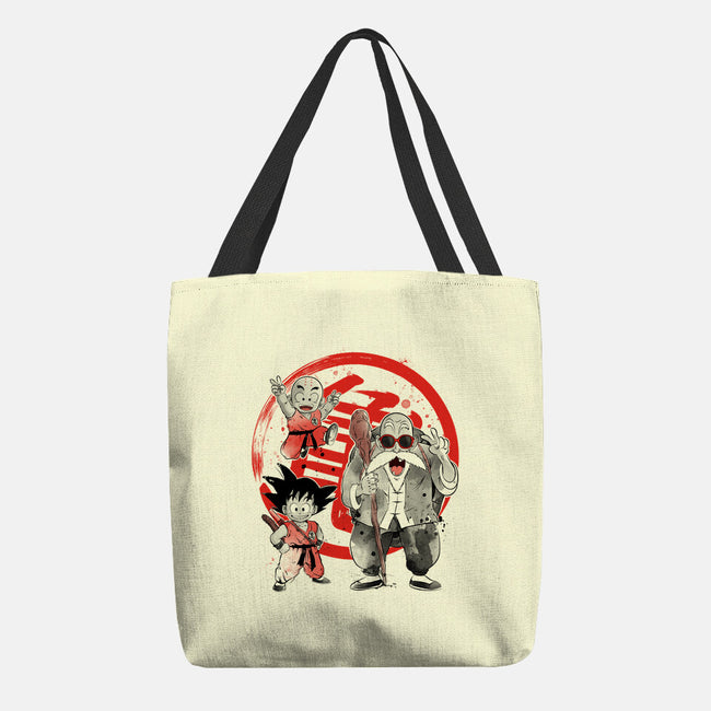 Kame School Sumi-e-None-Basic Tote-Bag-DrMonekers