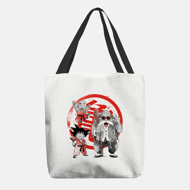 Kame School Sumi-e-None-Basic Tote-Bag-DrMonekers