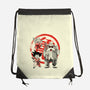 Kame School Sumi-e-None-Drawstring-Bag-DrMonekers