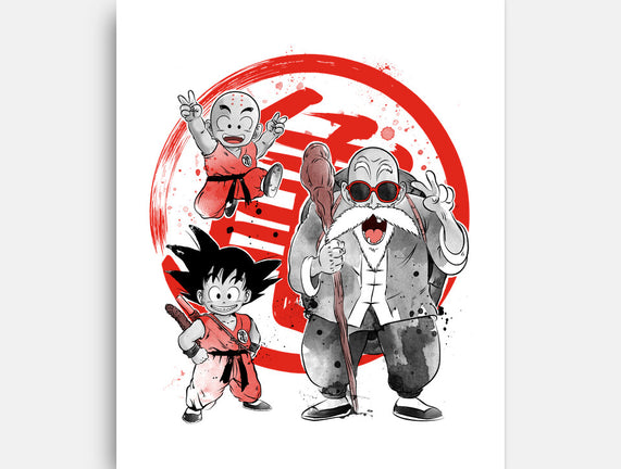 Kame School Sumi-e